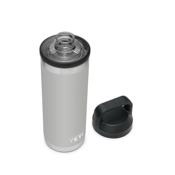 YETI Rambler 21071500467 Vacuum Insulated Bottle with Chug Cap, 18 oz Capacity, Stainless Steel, Granite Gray
