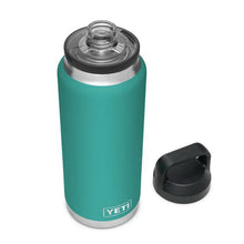 Load image into Gallery viewer, YETI Rambler 21071070041 Vacuum Insulated Bottle with Chug Cap, 36 oz Capacity, Stainless Steel, Aquifer Blue
