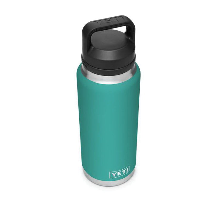 YETI Rambler 21071070041 Vacuum Insulated Bottle with Chug Cap, 36 oz Capacity, Stainless Steel, Aquifer Blue