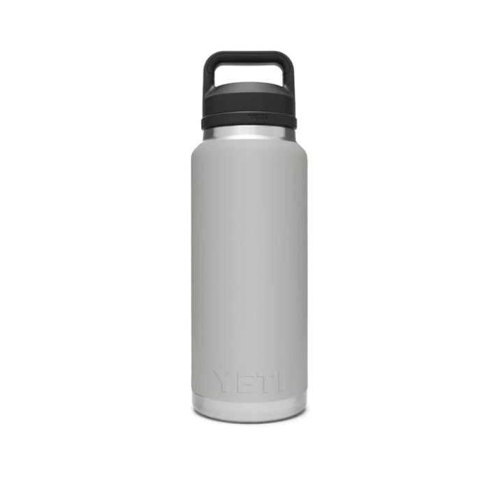 YETI Rambler 21071500469 Vacuum Insulated Bottle with Chug Cap, 36 oz Capacity, Stainless Steel, Granite Gray
