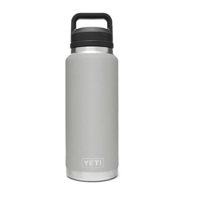 YETI Rambler 21071500469 Vacuum Insulated Bottle with Chug Cap, 36 oz Capacity, Stainless Steel, Granite Gray
