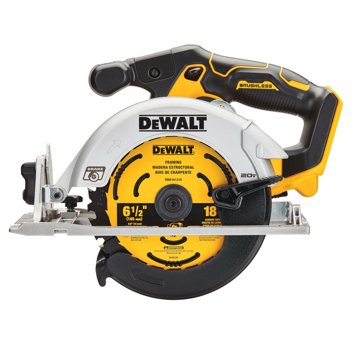 DeWALT DCS565B 20V Max 6.5&quot; Brushless Cordless Circular Saw (BARE TOOL &amp;ndash; No Battery Included)