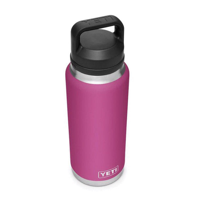 YETI Rambler 21071070030 Vacuum Insulated Bottle with Chug Cap, 36 oz Capacity, Stainless Steel, Prickly Pear Pink