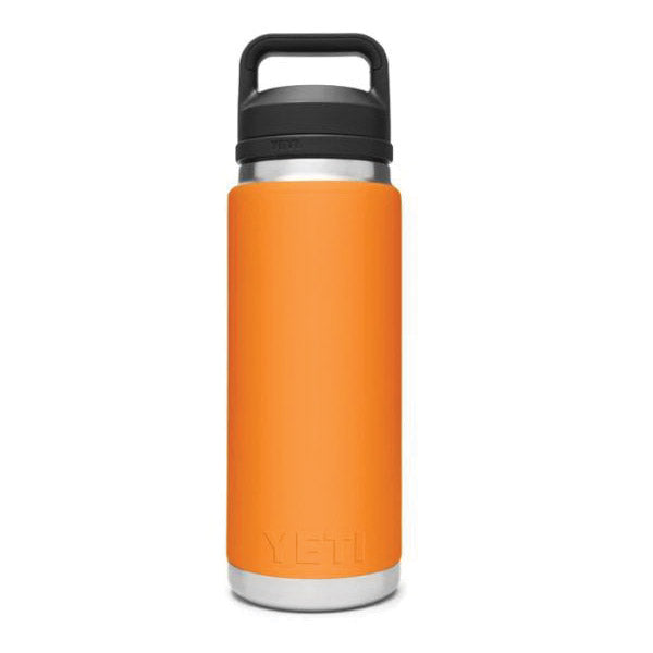 YETI Rambler 21071200041 Vacuum InsulatedBottle with Chug Cap, 26 oz Capacity, Stainless Steel, King Crab Orange