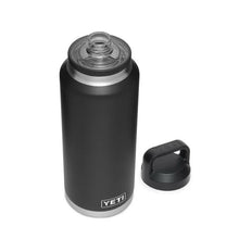 Load image into Gallery viewer, YETI Rambler 21071210003 Vacuum Insulated Bottle with Chug Cap, 46 oz Capacity, Stainless Steel, Black

