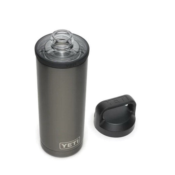 YETI Rambler 21071500319 Vacuum Insulated Bottle with Chug Cap, 18 oz Capacity, Stainless Steel, Graphite