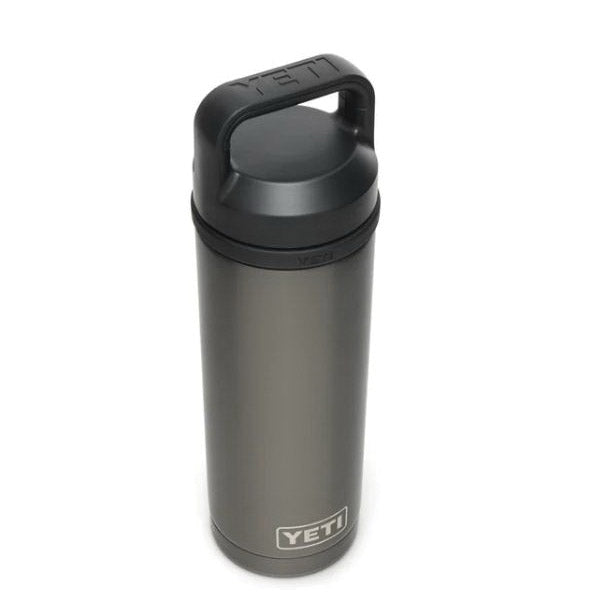 YETI Rambler 21071500319 Vacuum Insulated Bottle with Chug Cap, 18 oz Capacity, Stainless Steel, Graphite