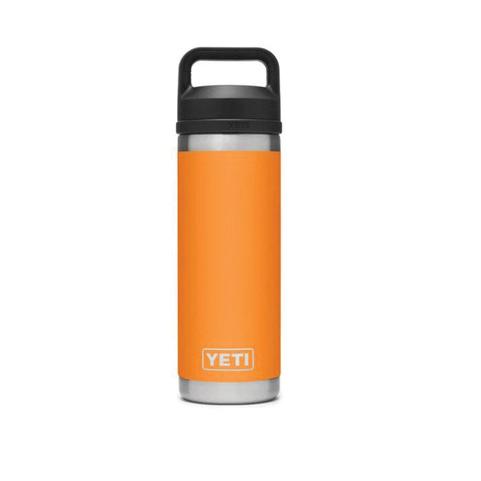 YETI Rambler 21071500484 Vacuum Insulated Bottle with Chug Cap, 18 oz Capacity, Stainless Steel, King Crab Orange