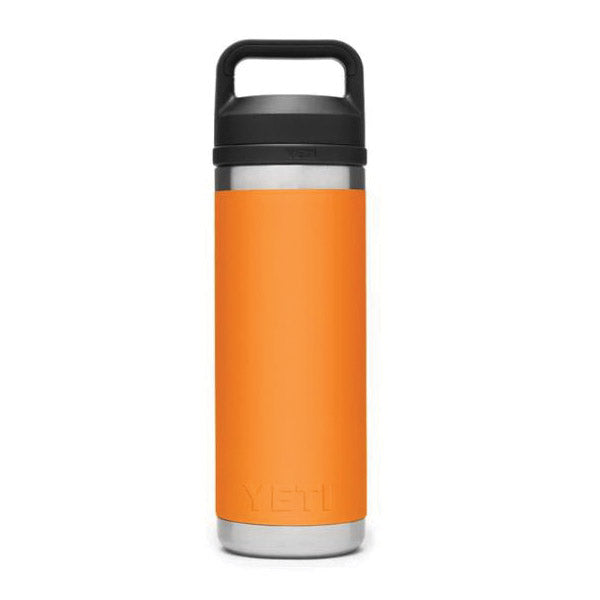 YETI Rambler 21071500484 Vacuum Insulated Bottle with Chug Cap, 18 oz Capacity, Stainless Steel, King Crab Orange