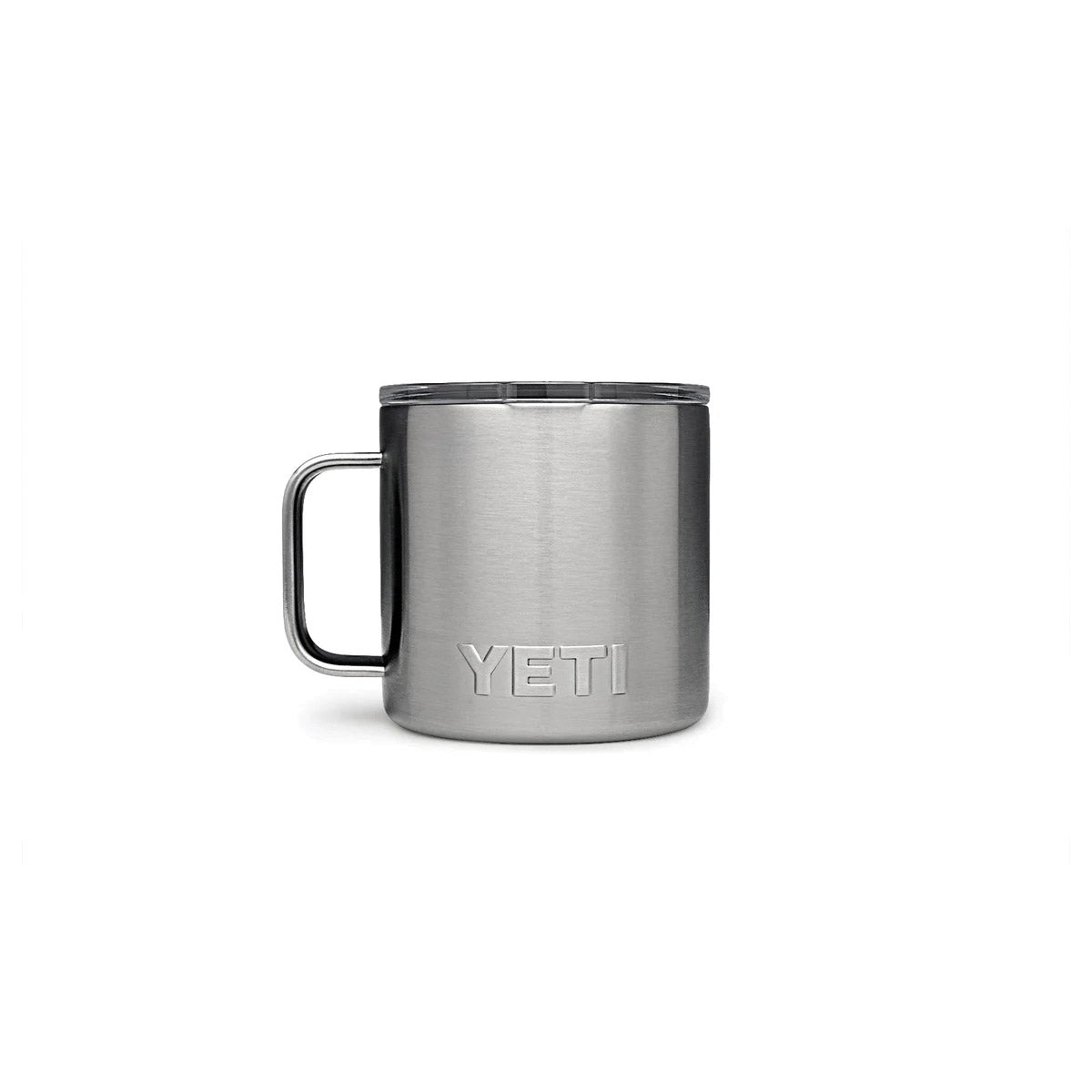 YETI Rambler 21071500592 Mug, Vacuum-Insulated, 14 oz Capacity, MagSlider Lid, Stainless Steel, Stainless Steel