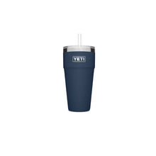 Load image into Gallery viewer, YETI Rambler 21071500645 Stackable Cup, 26 oz, Vacuum Insulated, Stainless Steel with Straw Lid, Navy
