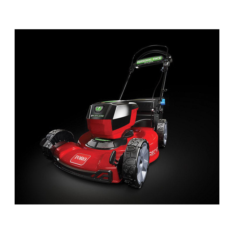 TORO 21466 Lawn Mower, 6 Ah, 60 V Battery, Lithium-Ion Battery, 22 in W Cutting, 1-Blade, 40 min Battery Run