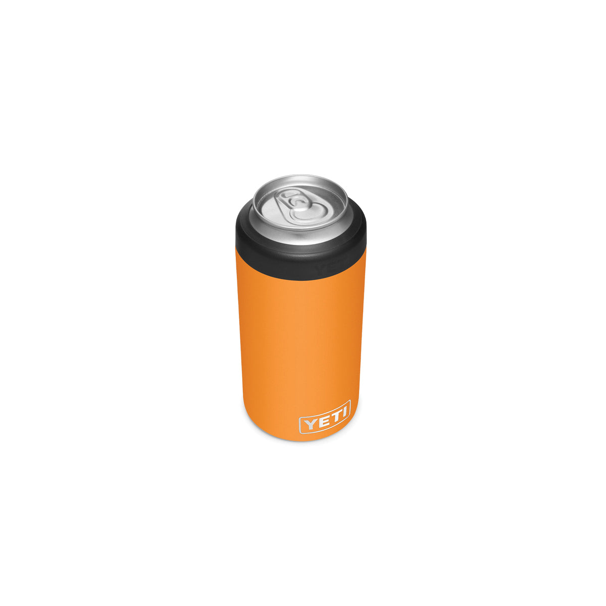 YETI Rambler 21070090112 Colster Tall Can Insulator, 3 in Dia x 6 in H, 16 oz Can/Bottle, Stainless Steel, King Crab Orange