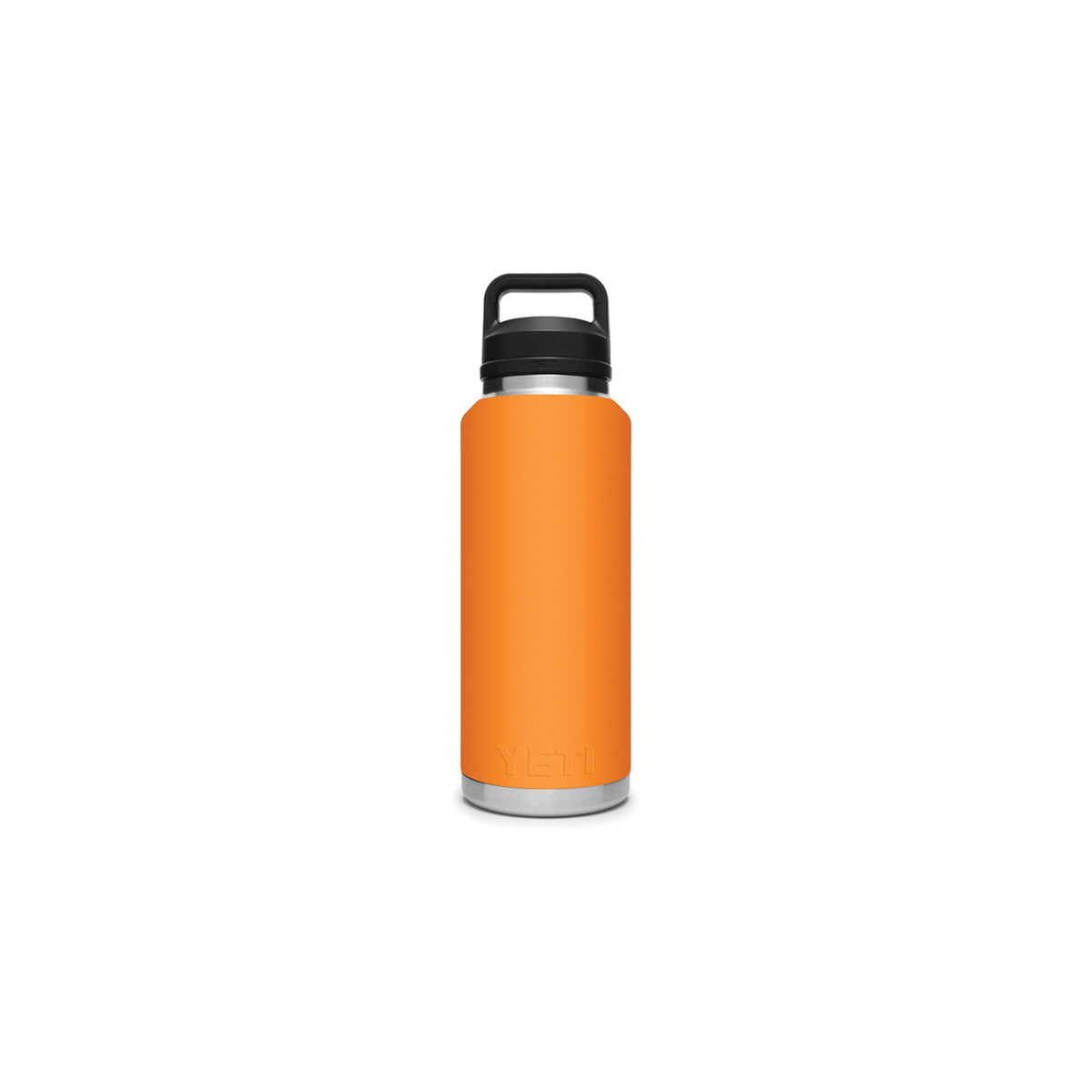 YETI Rambler 21071210002 Vacuum Insulated Bottle with Chug Cap, 46 oz Capacity, Stainless Steel, King Crab Orange