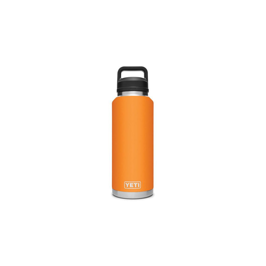 YETI Rambler 21071210002 Vacuum Insulated Bottle with Chug Cap, 46 oz Capacity, Stainless Steel, King Crab Orange
