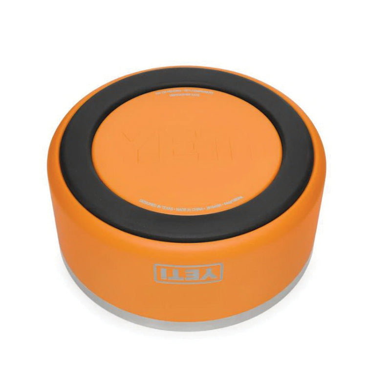 YETI Boomer 21071500500 Dog Bowl, 8 in Dia, 8 Cup Volume, Stainless Steel, KC ORANGE