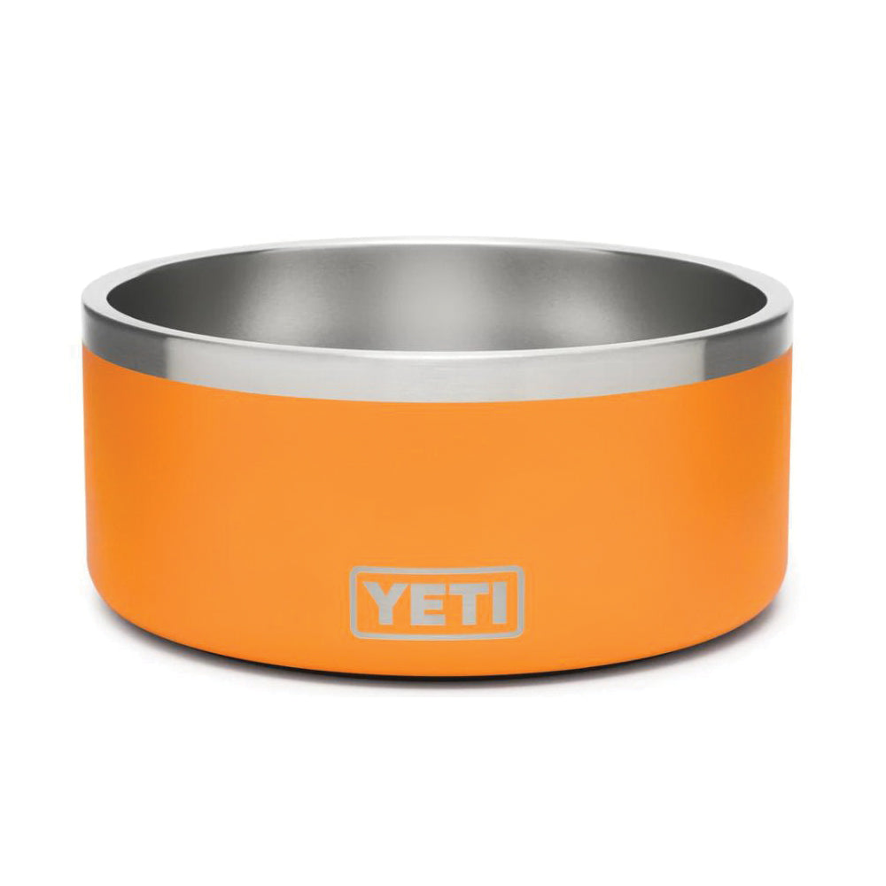 YETI Boomer 21071500500 Dog Bowl, 8 in Dia, 8 Cup Volume, Stainless Steel, KC ORANGE