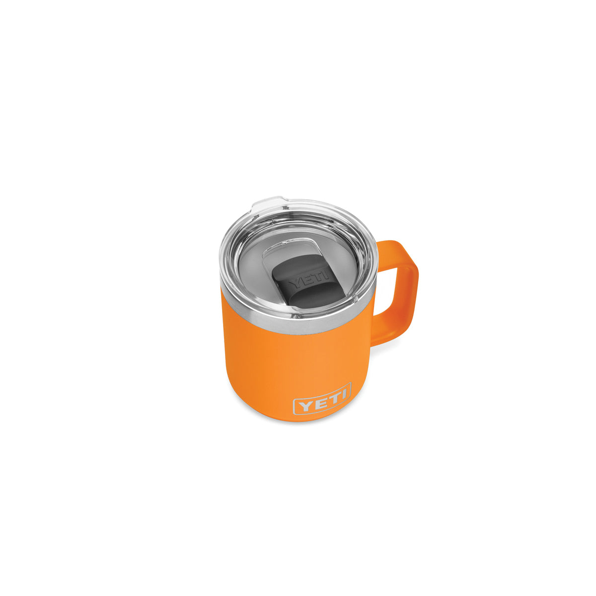 YETI Rambler 21071500530 Stackable Mug, 10 oz Capacity, MagSlider Lid, Insulated, Stainless Steel, King Crab Orange