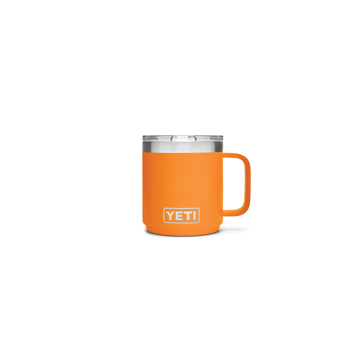 YETI Rambler 21071500530 Stackable Mug, 10 oz Capacity, MagSlider Lid, Insulated, Stainless Steel, King Crab Orange