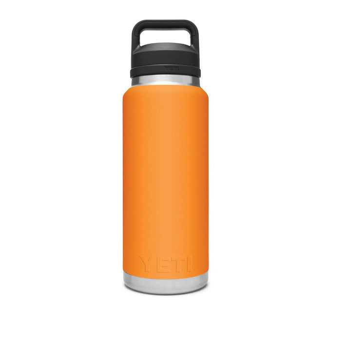 YETI Rambler 21071070042 Vacuum Insulated Bottle with Chug Cap, 36 oz Capacity, Stainless Steel, King Crab Orange