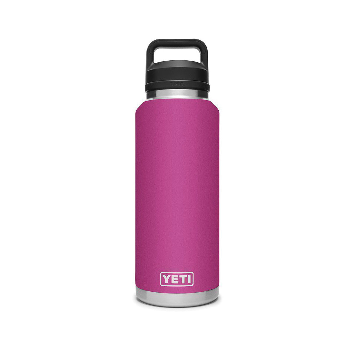 YETI Rambler 21071210000 Vacuum Insulated Bottle with Chug Cap, 46 oz Capacity, Stainless Steel, Prickly Pear