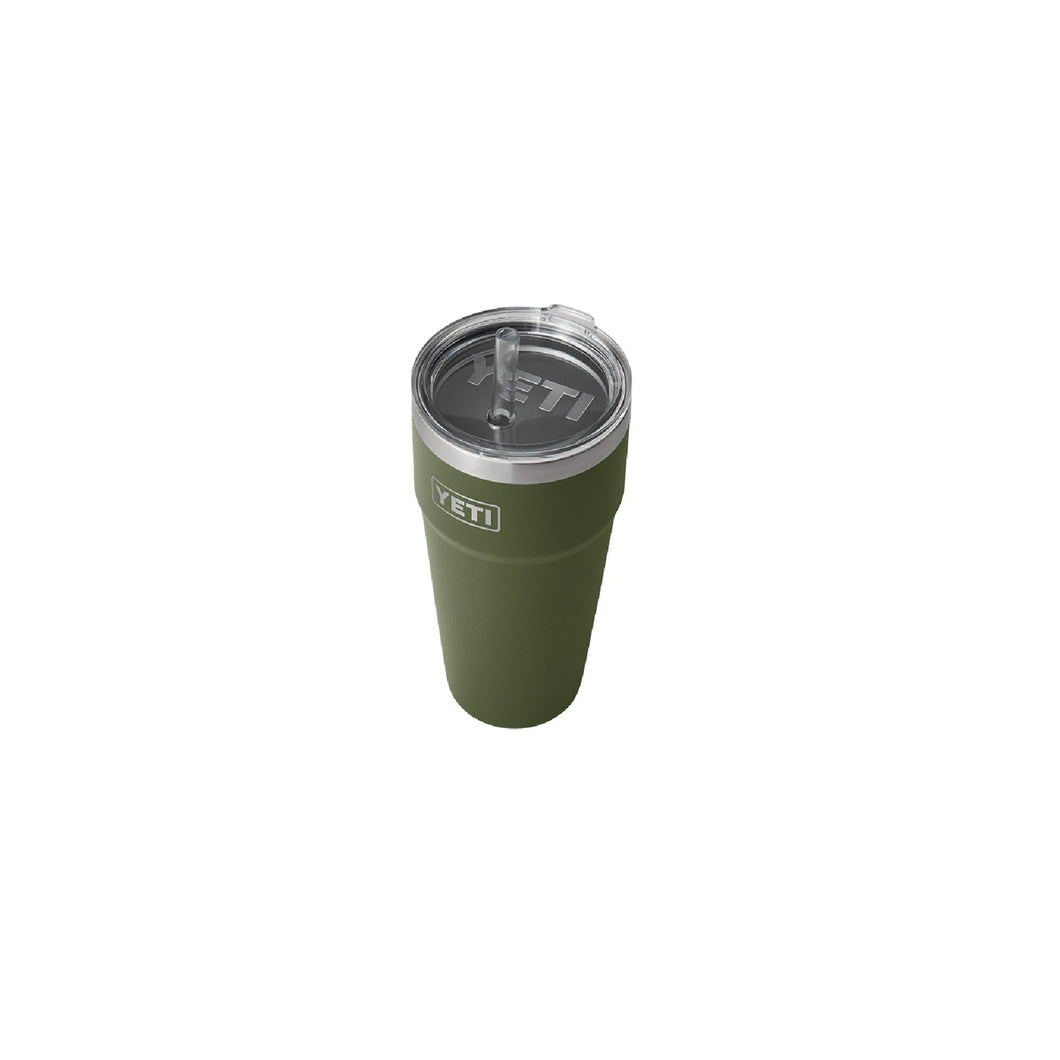 YETI Rambler Stackable Cup, 26 oz, Vacuum Insulated, Stainless Steel with Straw Lid