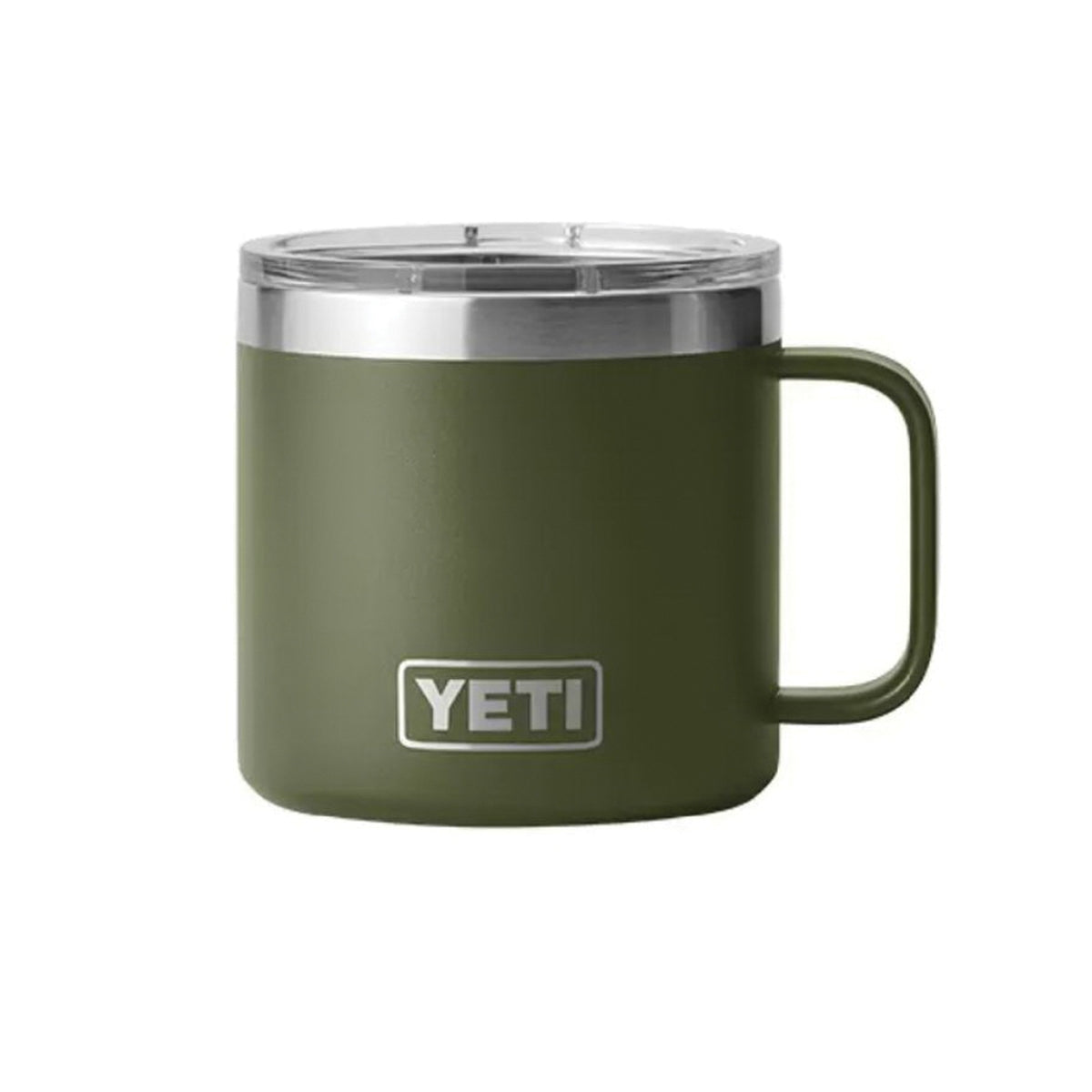 YETI Rambler Series 21071500699 Mug with MagSlider Lid, 14 oz Capacity, 18/8 Stainless Steel, Highlands Olive, Insulated