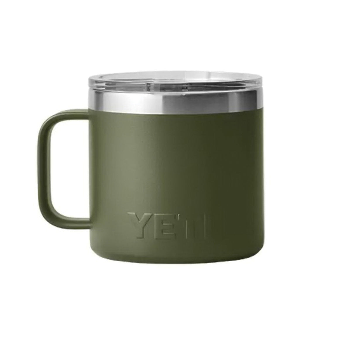 YETI Rambler Series 21071500699 Mug with MagSlider Lid, 14 oz Capacity, 18/8 Stainless Steel, Highlands Olive, Insulated