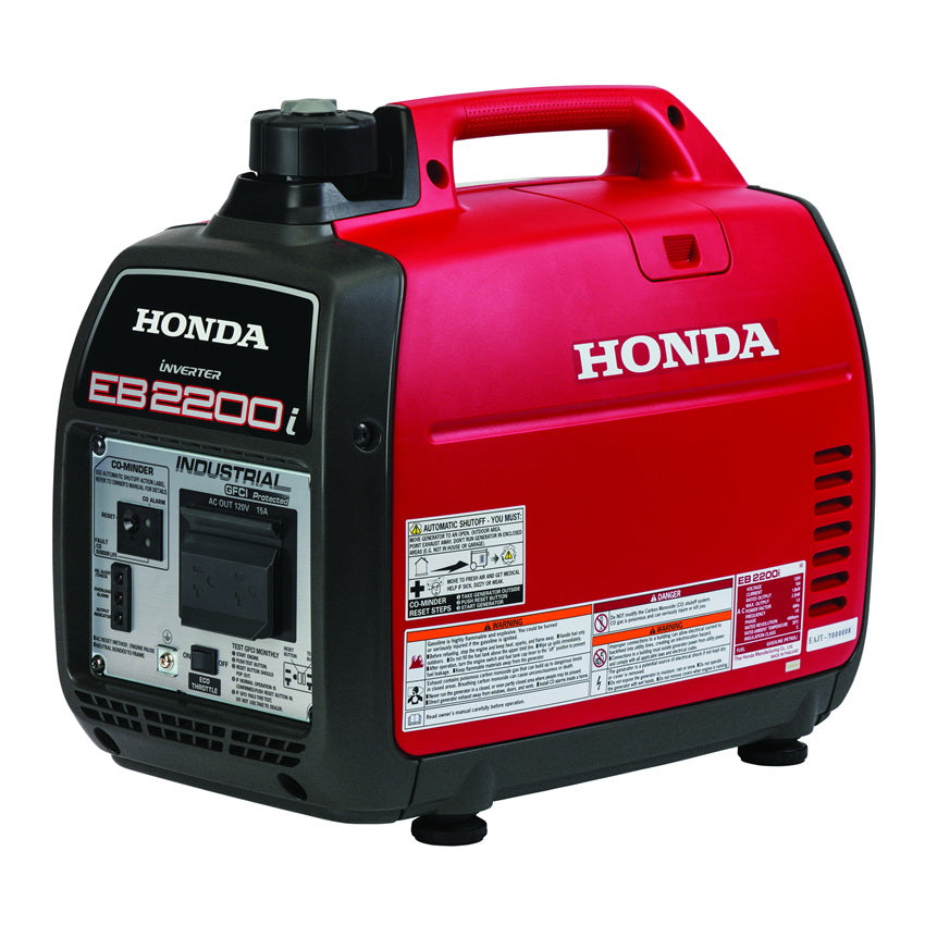 Honda EB Series EB2200I Inverter Generator, 18.3 A, 120 VAC, 2.2 kVA Output, Gasoline, 0.95 gal Tank