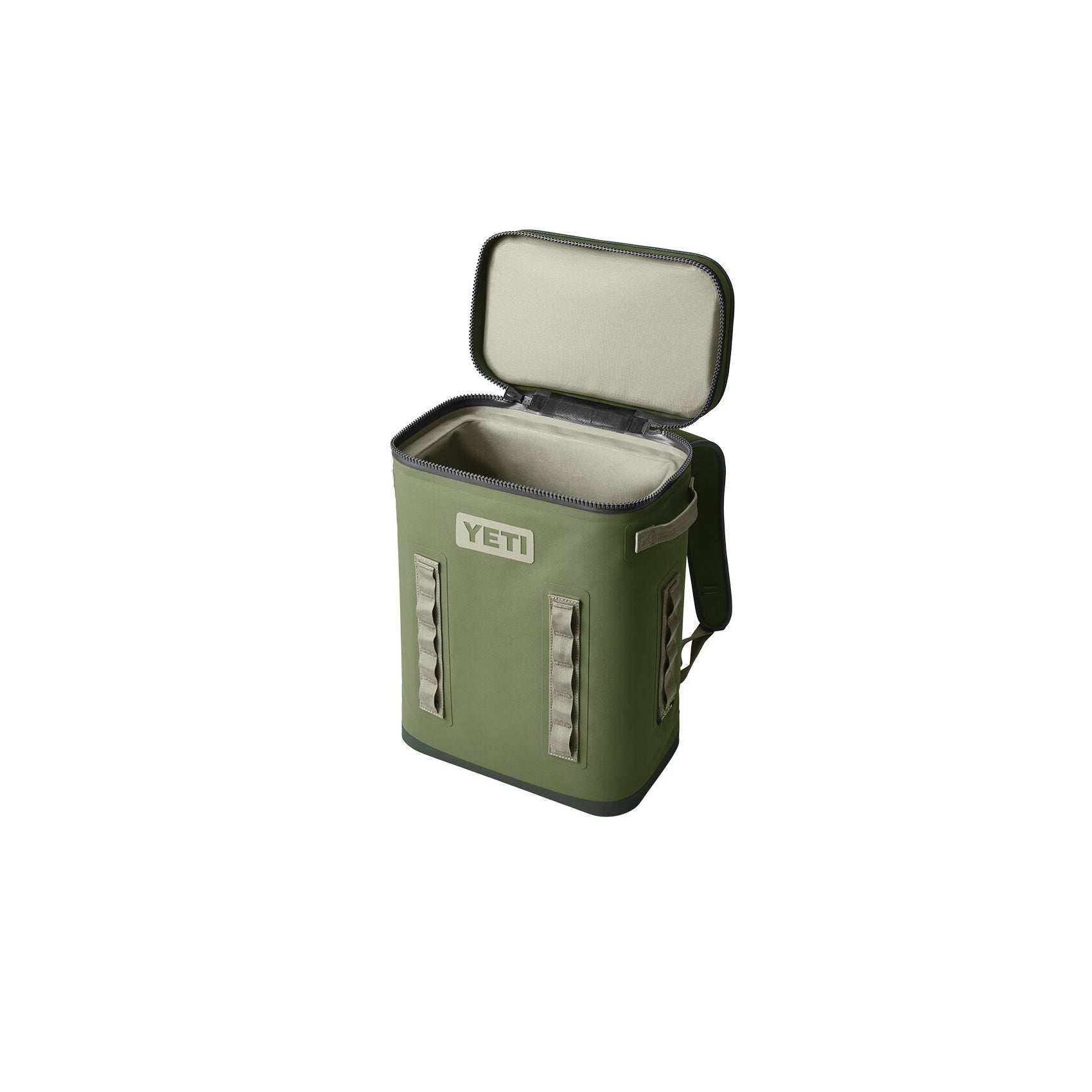 YETI Hopper BackFlip 18060130096 Soft Cooler, 20 Can Cooler, Nylon, Highlands Olive