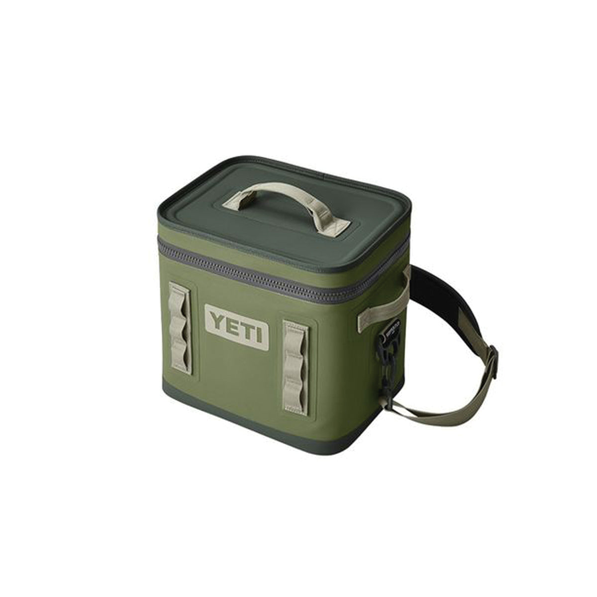 Yeti Hopper Flip 12, 18060130076, Soft Cooler, 13 Can capacity, Dryhide Fabric, Highlands Olive