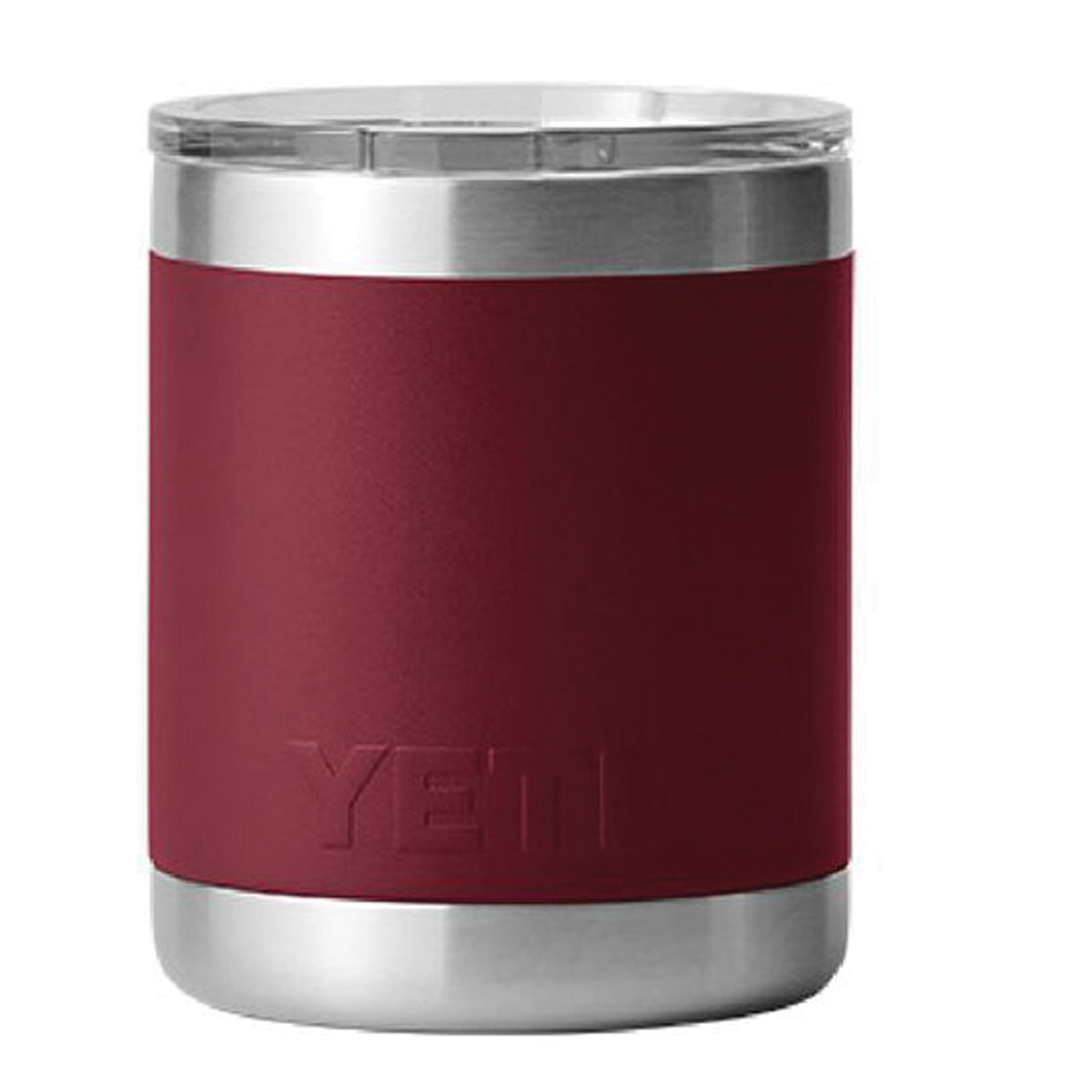 YETI Rambler Series 21071500658 Lowball, 10 oz Capacity, Magslider Lid, 18/8 Stainless Steel, Harvest Red
