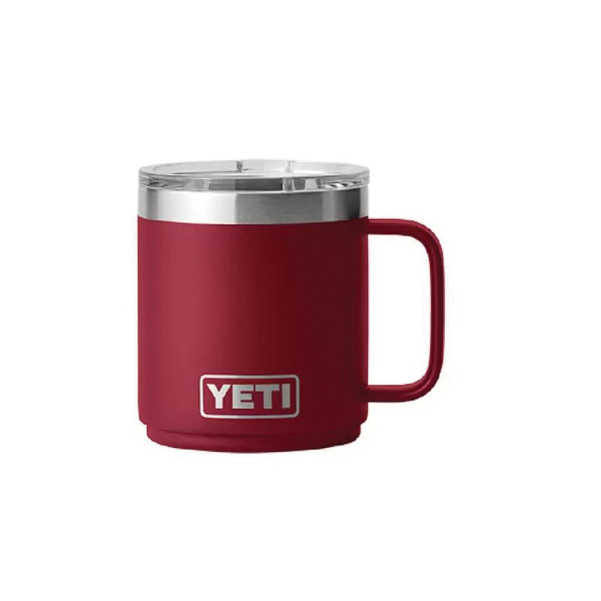 YETI Rambler Series 21071500660 Stackable Mug with MagSlider Lid, 10 oz Capacity, 18/8 Stainless Steel, Harvest Red