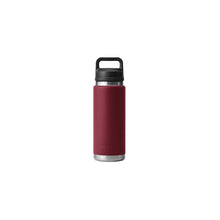 Load image into Gallery viewer, YETI Rambler 21071500671 Vacuum Insulated Bottle with Chug Cap, 26 oz Capacity, Stainless Steel, Harvest Red

