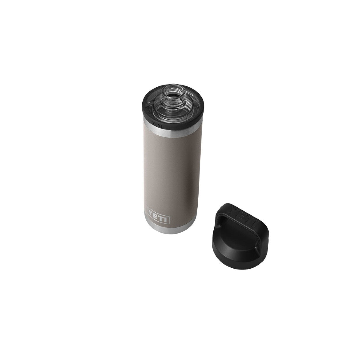 YETI Rambler 21071500689 Vacuum Insulated Bottle with Chug Cap, 18 oz Capacity, Sharptail Taupe