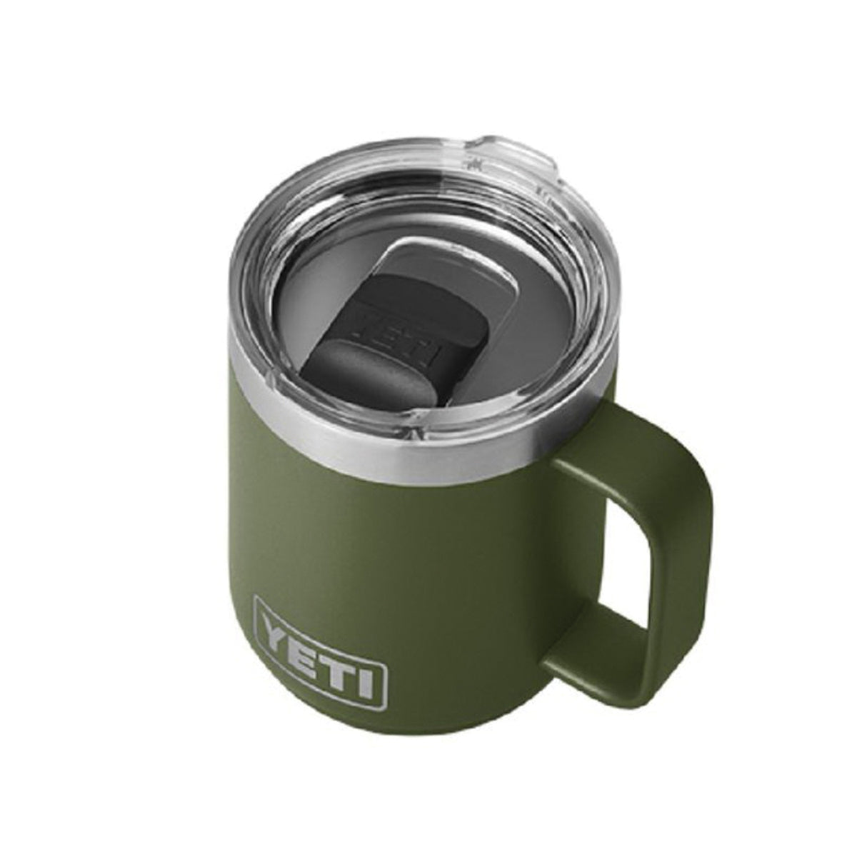 YETI Rambler Series 21071500698 Stackable Mug with MagSlider Lid, 10 oz Capacity, 18/8 Stainless Steel, Highlands Olive