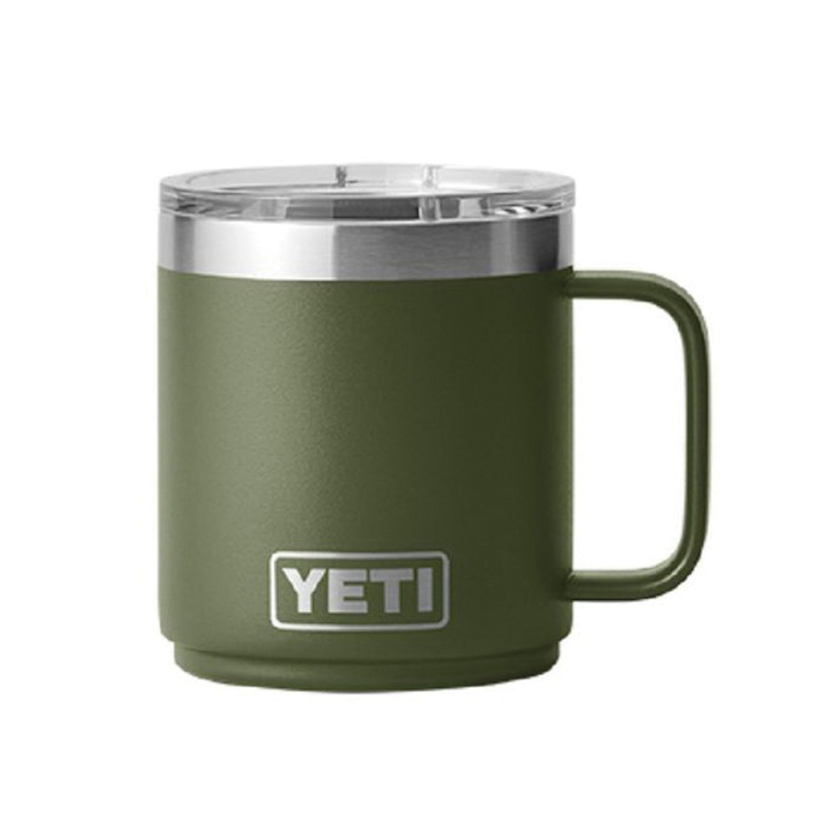 YETI Rambler Series 21071500698 Stackable Mug with MagSlider Lid, 10 oz Capacity, 18/8 Stainless Steel, Highlands Olive