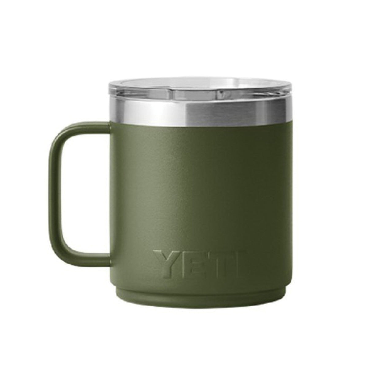 YETI Rambler Series 21071500698 Stackable Mug with MagSlider Lid, 10 oz Capacity, 18/8 Stainless Steel, Highlands Olive