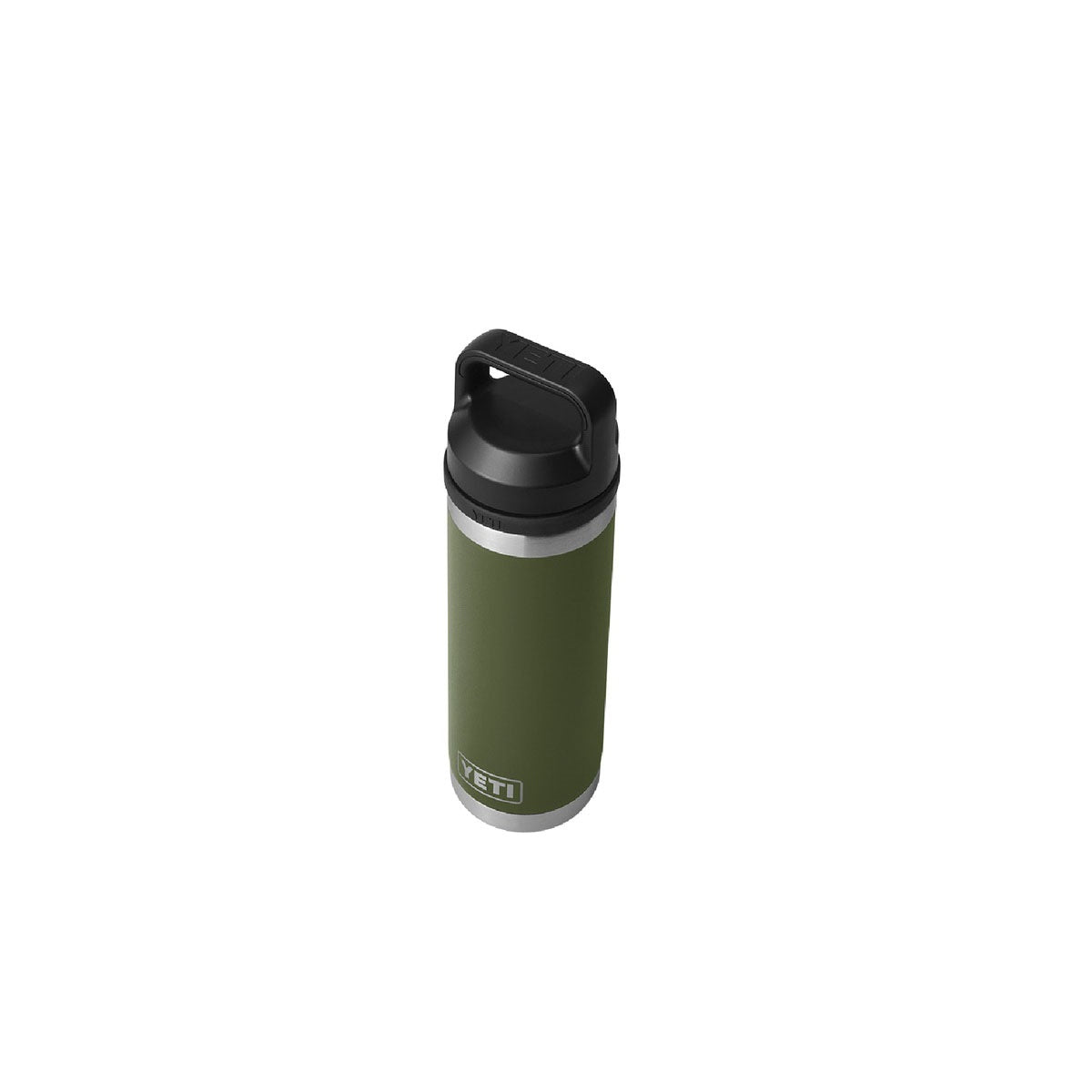 YETI Rambler 21071500689 Vacuum Insulated Bottle with Chug Cap, 18 oz Capacity, Olive Green