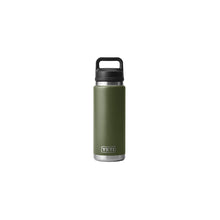 Load image into Gallery viewer, YETI Rambler 21071500709 Vacuum Insulated Bottle with Chug Cap, 26 oz Capacity, Stainless Steel, Highlands Olive
