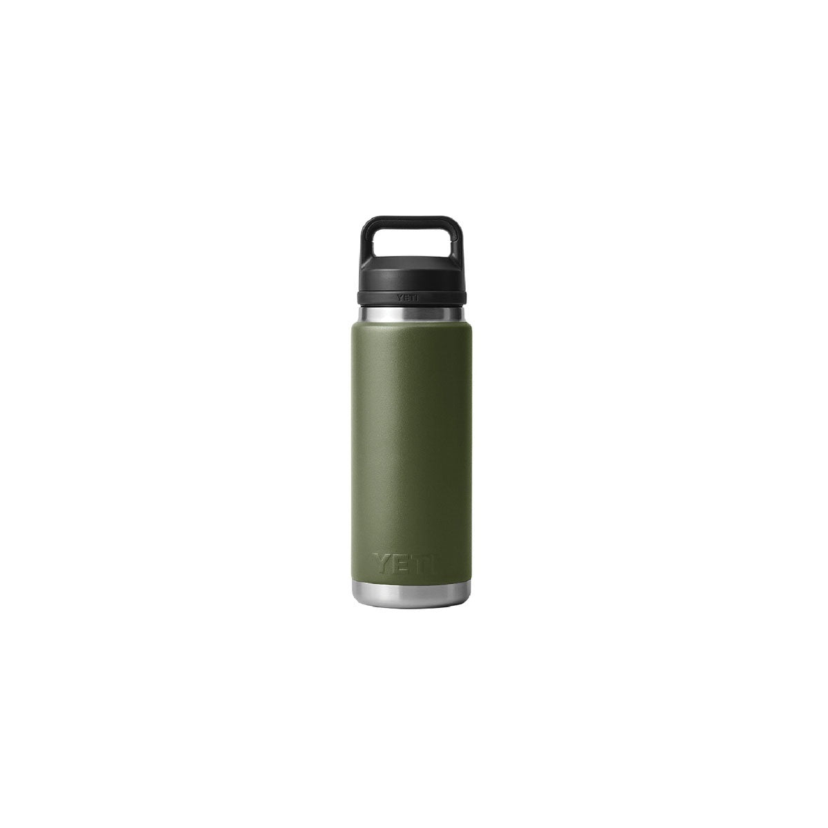 YETI Rambler 21071500709 Vacuum Insulated Bottle with Chug Cap, 26 oz Capacity, Stainless Steel, Highlands Olive