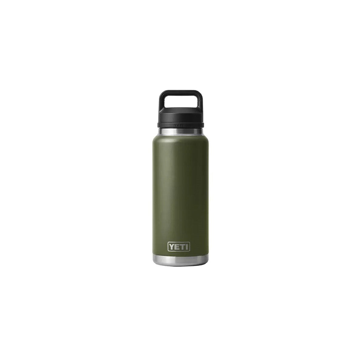 YETI Rambler 21071500710 Vacuum Insulated Bottle with Chug Cap, 36 oz Capacity, Stainless Steel, Highlands Olive