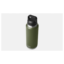 Load image into Gallery viewer, YETI Rambler 21071500711 Vacuum Insulated Bottle with Chug Cap, 46 oz Capacity, Stainless Steel, Highlands Olive
