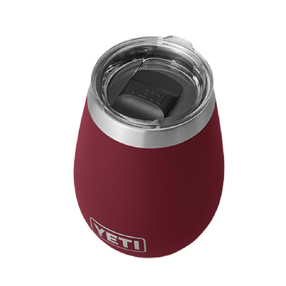 YETI Rambler WINERED Wine Tumbler, 10 oz Capacity, Insulated, MagSlider Lid, Stainless Steel, Brick Red