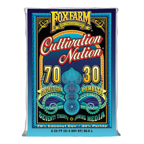 FOXFARM Cultivation Nation FCN2 70:30 Growing Media, 2 cu-ft Coverage Area, Brown Bag