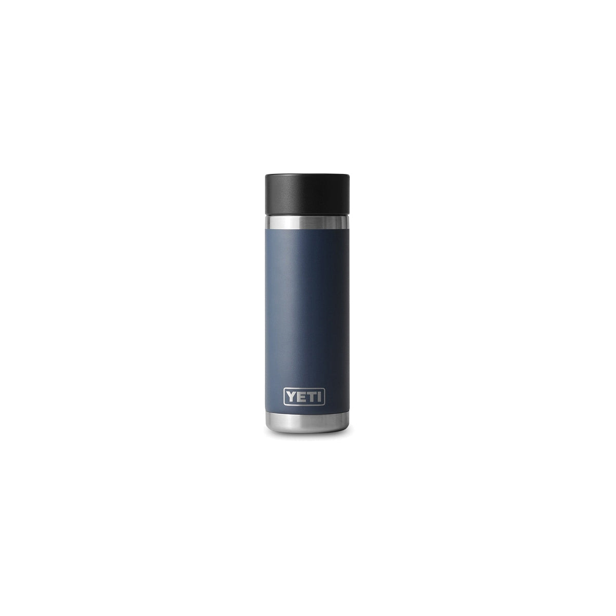 YETI Rambler Series 21071500738 Bottle with Hotshot Cap, 18 oz Capacity, 18/8 Stainless Steel, Navy