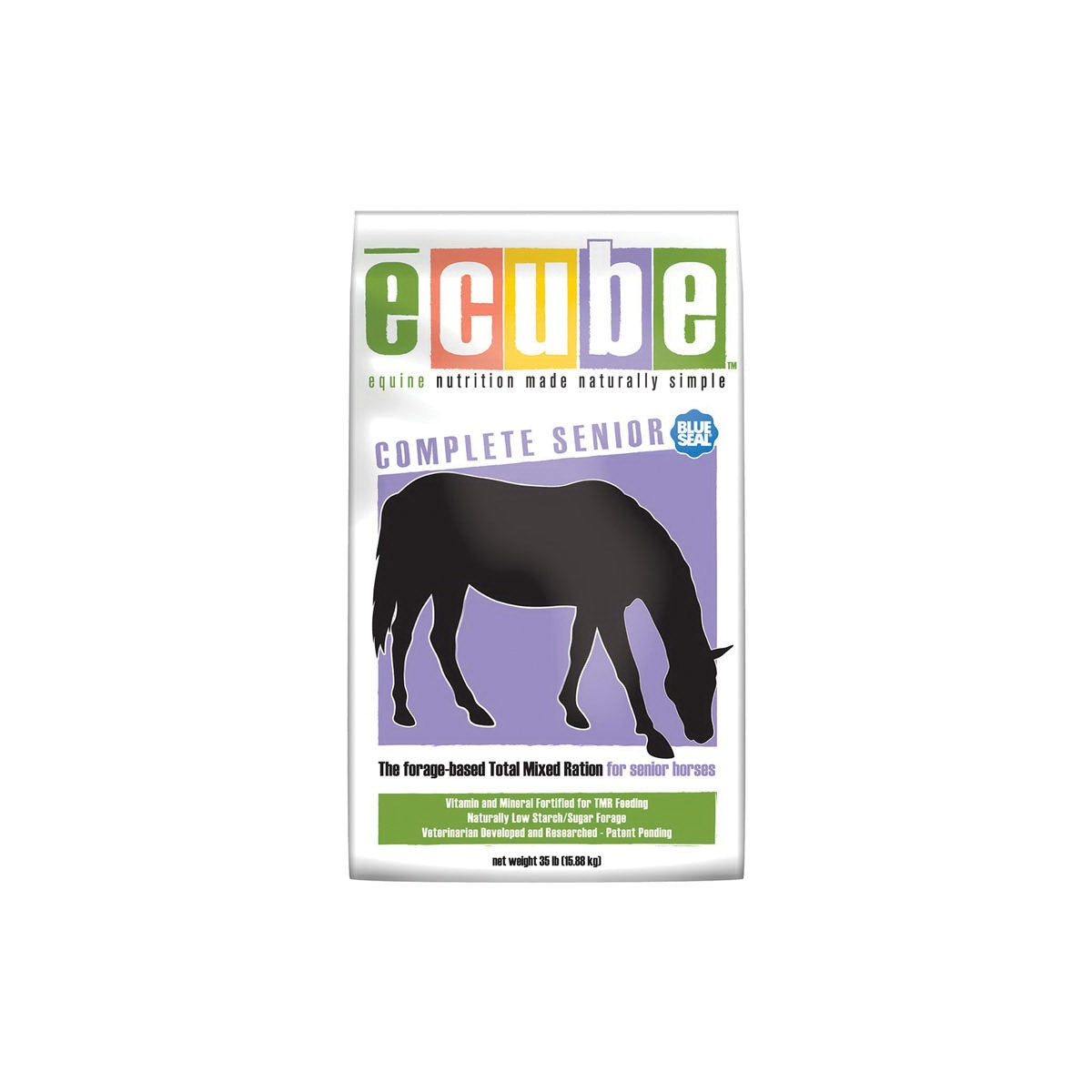 Blue Seal ecube 7128-35 Complete Supplement, Adult, Breeding, Senior Lifestage, Cube, 35 lb Bag