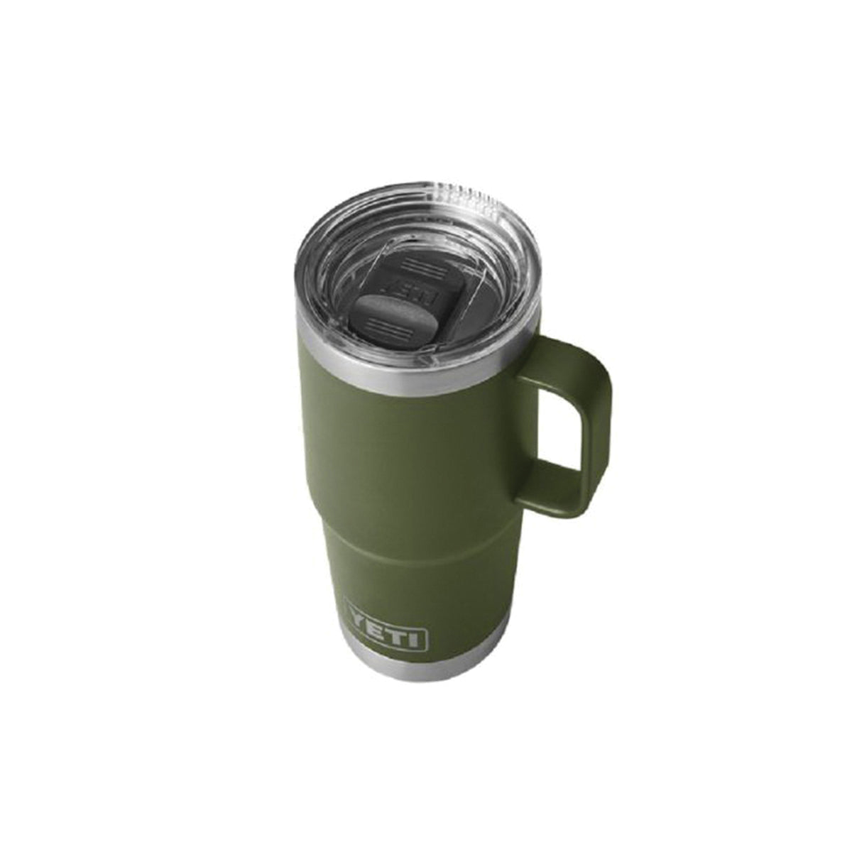 YETI Rambler Series 21071500705 Travel Mug with Stronghold Lid, 20 oz Capacity, Twist-On, Twist-Off Lid, Stainless Steel