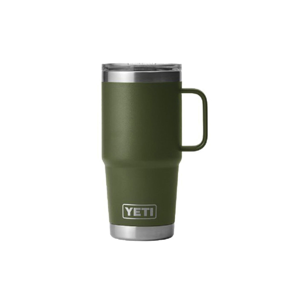 YETI Rambler Series 21071500705 Travel Mug with Stronghold Lid, 20 oz Capacity, Twist-On, Twist-Off Lid, Stainless Steel