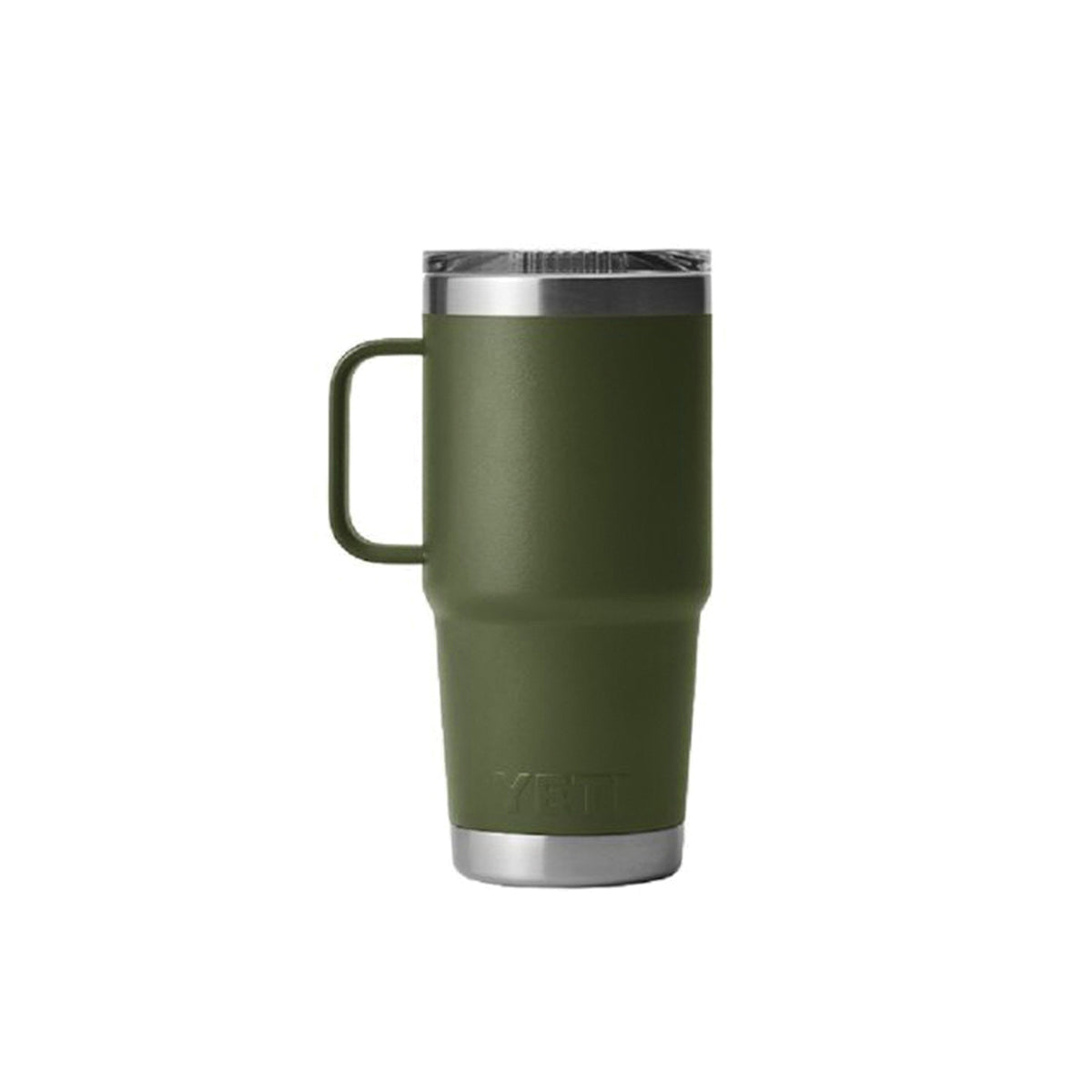 YETI Rambler Series 21071500705 Travel Mug with Stronghold Lid, 20 oz Capacity, Twist-On, Twist-Off Lid, Stainless Steel